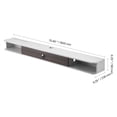 thumbnail image 4 of KFFKFF Wall-Mounted TV Stand, 70-inch Entertainment Hub with Wire Management, Contemporary Floating TV Ledge with Storage Unit, Particle Board Media Center for DVD Equipment, Cable Box, 4 of 9