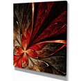 thumbnail image 2 of Design Art - Fleur Fractale en Jaune et Rouge, 2 of 3