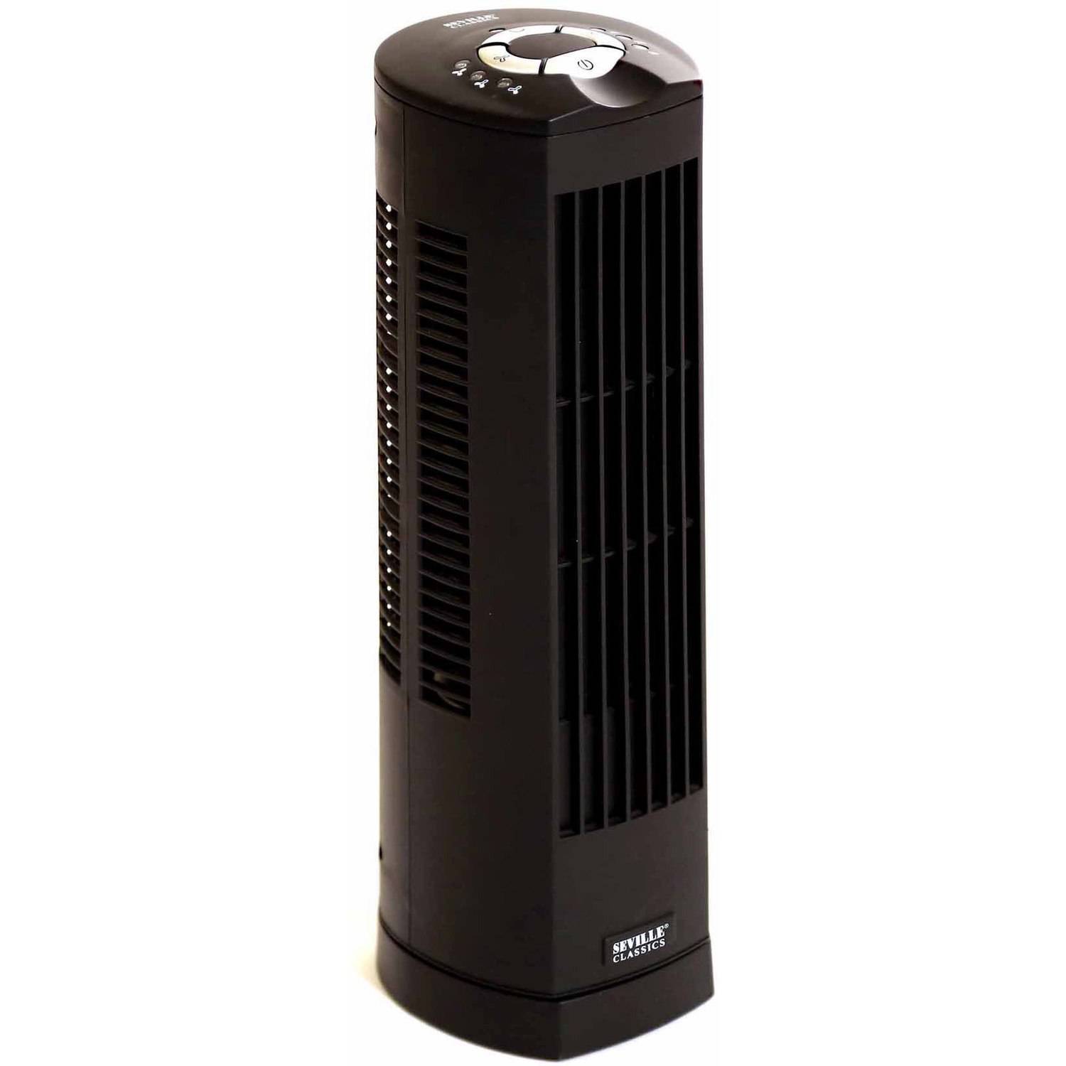 17" Personal Rotating Tower Fan, Black by Seville Classics - image 4 of 7