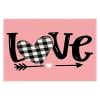 PEONAVET Napperon de Table Saint-Valentin Roses Tapis de Repas Lin Imprimé Tapis de Table Maison Cuisine Tapis d'Isolation