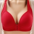 thumbnail image 2 of Otvok Front Closure Bra for Women Plus Size Deep Cup Brassieres Breathable Seamfree Wireless Full Coverage Bralettes Convertible Straps Flex Fit Lingerie, 2 of 3