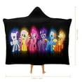 thumbnail image 2 of My Lit-tle Pony Hooded Blanket, Wearable Blanket Hoodie Cozy Soft Warm Hooded Flannel Blanket for Women Men Boys Girls, 2 of 7