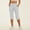 White, variant on Dianli Activewear Capris Quick Dry Stretch Capri Yoga Pants High Waist Tight Elastic Comfortable Fitness Cropped Leggings with Side Pocket for Women Running Gym Outdoor Training Athleisure