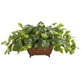 thumbnail image 2 of Nearly Natural 6460 Pothos Plante Artificielle dans un Pot en Métal, 2 of 3
