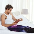 thumbnail image 5 of Zufioo Purple Moon Tree Night Sky Mens Pajama Pants Sleep & Lounge Pants Sleepwear Pants(Available in Big & Tall)-XX-Large, 5 of 6