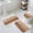Brown, variant on Turquoise White Ombre Bath Mat 3 Piece Bathroom Rug Set, Modern Country Abstract Stripes Non Slip Bath Rug Contour Mat and Toilet Lid Cover, Absorbent Shower Mats Soft Bath Rugs and Mats Sets