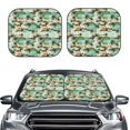 thumbnail image 6 of Lsque Colorful Hawaii Palms 2 PCS Windshield Sun Shade | CarFoldable Window Covers | Car Accessories Reflect UV for Universal Cars SUV Truck | Small, 6 of 7