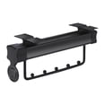 thumbnail image 1 of veasfak Tringle à Vêtements Suspendue Support de Rangement Vertical Tige de Rangement Portable pour Garde-Robe Noir, 1 of 8