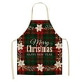 thumbnail image 2 of Dvkptbk Apron 1Pc Parent Adult The Family Kitchen Christmas Print Linen Family Aprons Kitchen Essentials, 2 of 3