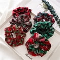 thumbnail image 5 of Yuedong 20 Pcs Christmas Hair Scrunchies Soft Elastic Hair Bands Plaid Hair Scrunchie Ties Christmas Hair Accessories for Women MakeUp Items (Random color), 5 of 12