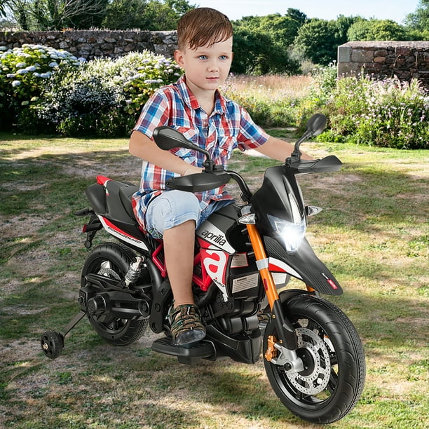 Moto électrique enfant avec roues d'entraînement, effets sonores et lumineux, Véhicules motorisés pour enfants