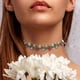 thumbnail image 3 of Gargantilla bohemia con cuentas, collar de clavícula, collar elegante de flores de verano, gargantilla de cuentas, collar para niñas, joyería de, 3 of 5