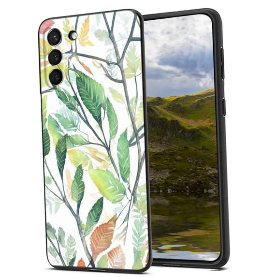 Compatible with Samsung Galaxy S23+ Plus Phone Case, Leaves-38 Case Men Women, Flexible Silicone Shockproof Case for Samsung Galaxy S23+ Plus