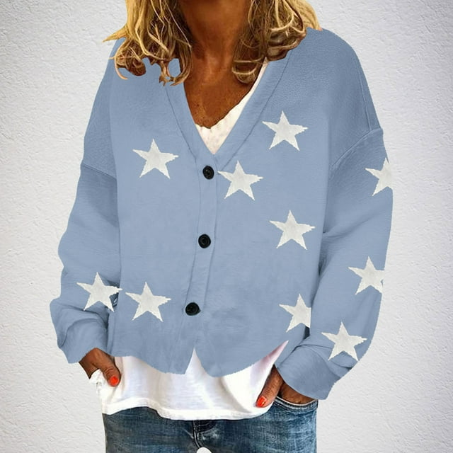Amzcrzy Cardigans pour Femmes Cardigan Décontracté pour Femmes Veste de Mode à Boutons Cardigan pour Femmes Vestes pour Femmes Hauts à Manches Longues pour Femmes Vêtements pour Femmes Hauts pour Femmes