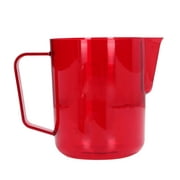 600ml Acrylic Coffee Pitcher Cup With Eagle Mouth Type Water Outlet Anti Break Frothing PitcherRed