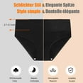 thumbnail image 3 of Culottes Taille Haute en Coton pour Femmes, Extensibles, Douces et Confortables, Noires, 3 of 7