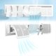 thumbnail image 1 of Deflector de ventilación de aire: ajuste la dirección del viento a voluntad-Deflector de ventilación de registro de techo-Deflector de aire acondicionado-Deflector de aire de CA ajustable, adecuado pa, 1 of 4