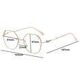 thumbnail image 2 of 2 Pairs of Women Rimless Diamond Gold Bling Glitter Reading Glasses 2.00. Ladies Elegant Anti-blue Light Pearl Oversized Readers +2.00 Strength, 2 of 7