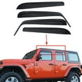 thumbnail image 4 of SEBLAFF Window Visors Sun Rain Guards Window Deflectors 4-Pack Ventvisor Vent Shades for 2007 2008 2009 2010 2011 2012 2013 2014 2015 2016 2017 2018 Jeep Wrangler JK 4-Door, 4 of 5