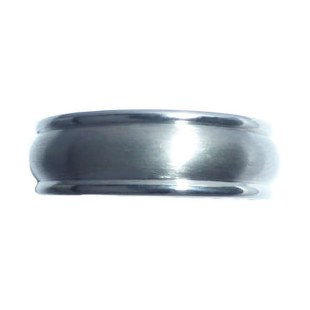 Titanium Double Line Wedding Band, 7mm