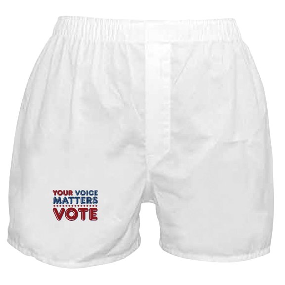 CafePress - Your Voice Matters Boxer Shorts - Men's Novelty Boxer Shorts