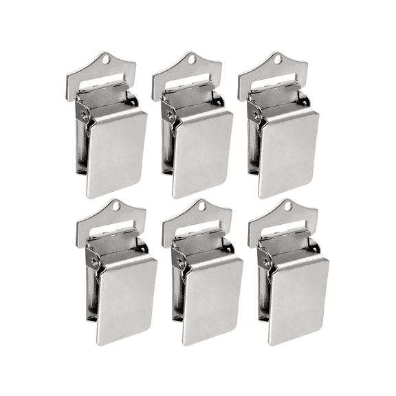 Wall Hanging Clips for Rug Hanging/Animal Hide Hanging/Canvas hanging (Pack of 6) Rug Grippers/Rug Clips/Rug Hangers from Wise Linkers