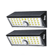 thumbnail image 1 of Lámparas Solares de Pared para Exterior 2 Piezas, Sensor de Movimiento Belug Negro, 1 of 3