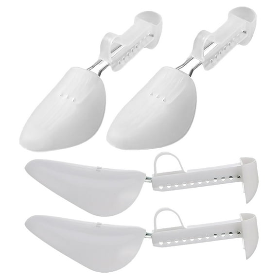 PTOOTP Durable Clear Shoe Trees, Adjustable Design for Men's Shoes and Sneakers 2Pairs