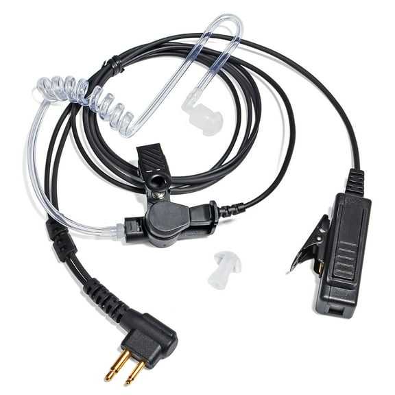 YNIBST 1-Wire Law Enforcement Earpiece Surveillance Kit Acoustic Tube Headset with PTT Mic for Motorola CP100 CLS1110 CLS1410