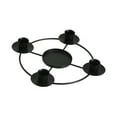 thumbnail image 4 of Anillo de corona de Adviento para velas de ciruelo, adorno de escritorio, sencillo y elegante, decorativo. Negro, 4 of 9