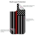 thumbnail image 4 of DistinctInk Custom SKIN / DECAL compatible with OtterBox Defender for iPhone 11 (6.1" Screen) - Thin Red Line US Flag Fire Rescue - Show Your Support for First Responders, 4 of 5