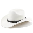 thumbnail image 1 of Western Frontier Cowboy Hat Curved Brim for Outdoor Adventure Travel Riding and Country Style Craftsmanship, 1 of 3