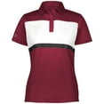 thumbnail image 3 of Holloway Sportswear 2XL Womens Prism Bold Polo Cardinal/White 222776, 3 of 5