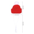 thumbnail image 2 of Conjunto de gorro y bufanda navideños para hámster, accesorios festivos, gorro de lana tejido para mascotas pequeñas, suave y cómodo, suministros para mascotas., 2 of 4