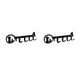 thumbnail image 1 of Soporte para llaves Injueey Gancho Colgador de puerta Estilo de dibujos animados Negro 2Conjunto, 1 of 6