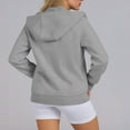 thumbnail image 6 of Womens Zip up Hoodies Cropped Sweatshirts Casual Comfy Cute Zip Jackets Fashion Trendy Fall Outfits, 6 of 7
