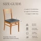 thumbnail image 5 of Set de 6 Fundas para Asientos de Sillas de Comedor Jacquard Crema SearchI, 5 of 9