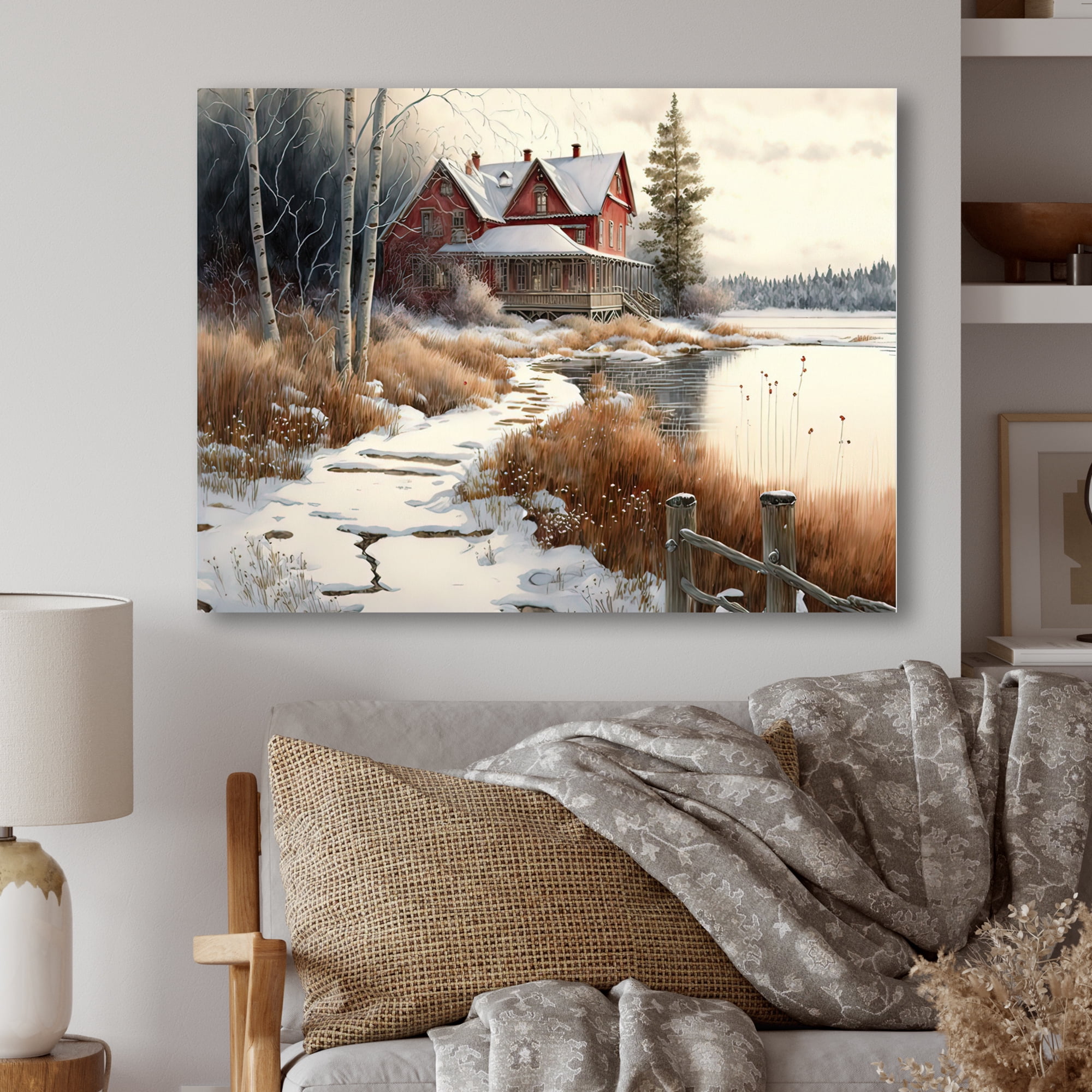 Designart Path To Beach House III Canvas Wall Art