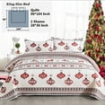 thumbnail image 6 of Christmas Bedspread Set for Queen Beds Holiday Decor - Includes Bedspread and Shams, 6 of 8