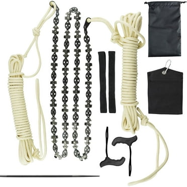 Limb Rope Saw for High Reach Limb, Flexible Chain with 50% More Blades, Carbon Steel Teeth for Quick Cuts Up to 16 Inches in Diameter