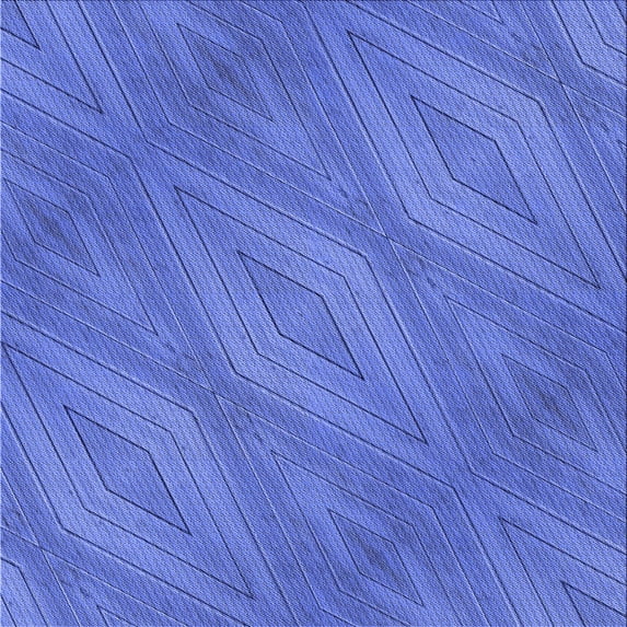 Ahgly Company Machine Washable Indoor Square Transitional Sky Blue Area Rugs, 7' Square