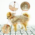 thumbnail image 4 of SUSSEXHOME Pets Dog Raincoats with Hood - Transparent Dog Rain Jacket with Snap Fastenings - Waterproof Raincoat for Dogs - Orange / XS, 4 of 8