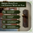 thumbnail image 5 of Renovators Supply Door Back Plate Brass 7 1/4" Escutcheon Cover Ornate Doorplate in Oil Rubbed Bronze Finish, 5 of 12