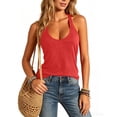 thumbnail image 5 of cocolona Summer Womens Racerback Tank tops Crew Neck Sleeveless Workout Yoga Shirts Loose Casual Running Tees, 5 of 7