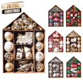 thumbnail image 4 of 1 caja de bolas de Navidad, adornos para árbol de Navidad, bolas colgantes para árbol de Navidad, decoración para fiesta en el hogar, regalo de Año Nuevo 2023, Navidad, 4 of 5