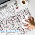 thumbnail image 4 of Long Mouse Pads for Desk,White Christmas Tree Pattern Desk Mats on Top Of Desks, Desk Mouse Pad Extra Large with 3mm Non-Slip Base and Stitched Edge for Gaming,Office,Work,Home 35.4x15.7in, 4 of 5
