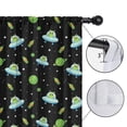 thumbnail image 4 of Blackout Kids Curtains,Alien UFO Black Pattern Children's Insulated Curtains Set Of 2,Bedroom Essentials,Toddler Room Decor 42"x63", 4 of 5