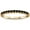 Black & Yellow Gold-Tone, variant on Gold-Tone Sterling Silver Synthetic Onyx Halfway Eternity Band Ring Size 3