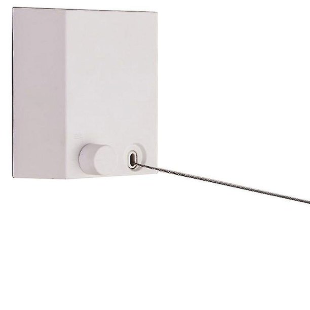 Tendedero retráctil para almacenamiento y acabado de ropa, tendedero retráctil portátil no perforado, (blanco 4,2 m) Hy