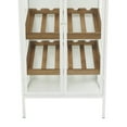 thumbnail image 5 of DecMode 21" x 41" White Metal Standing Wine Rack, 1-Piece, 5 of 9